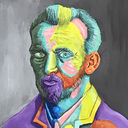 Portrait de Van Gogh en camaïeu 🎨🌻 Vignette