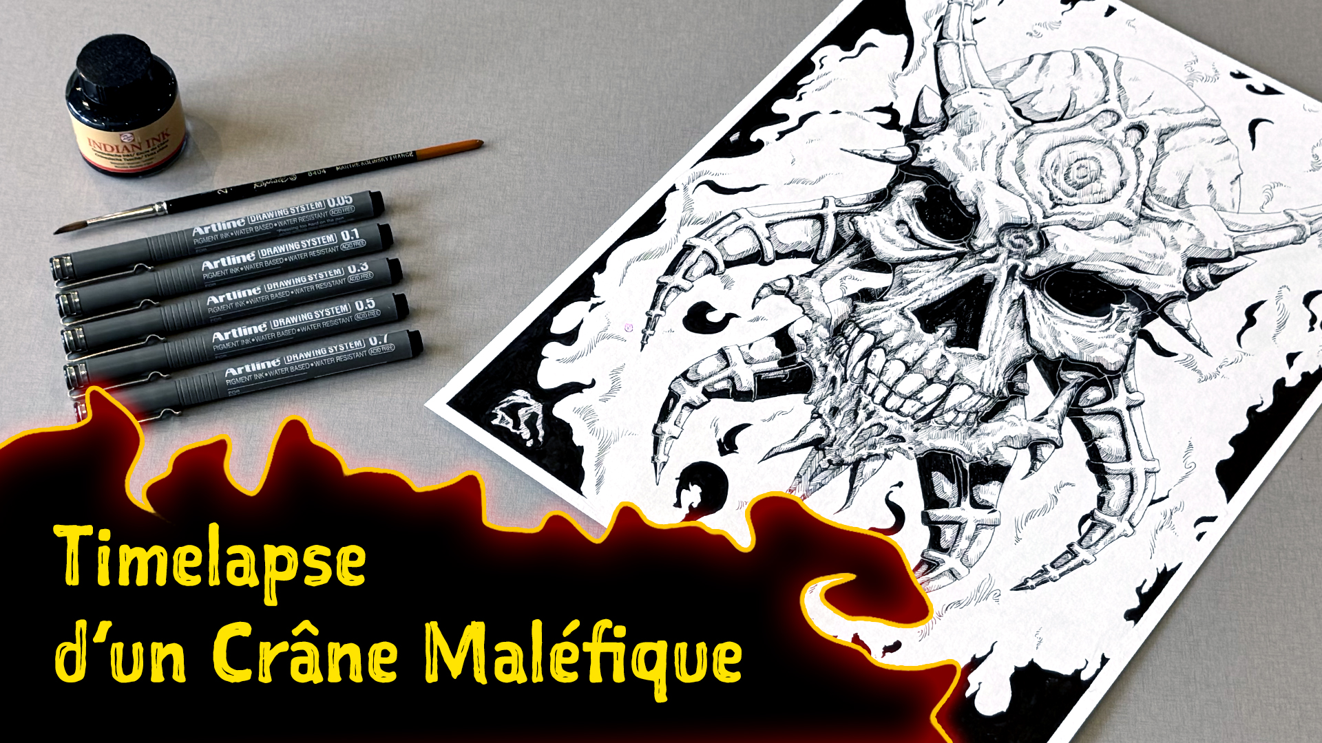 Crâne diabolique 😈💀🔥 - couverture Youtube