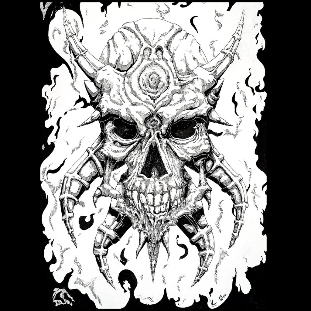Crâne diabolique 😈💀🔥 - version principal