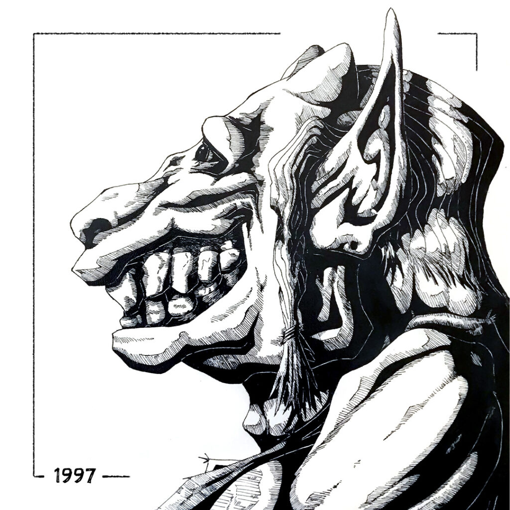 Personnages à l’encre de Chine 💀👹🛡️ - 1997 : Gobelin
